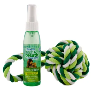 15% OFF: Tropiclean Fresh Breath Liquid Floss and TriFlossBall