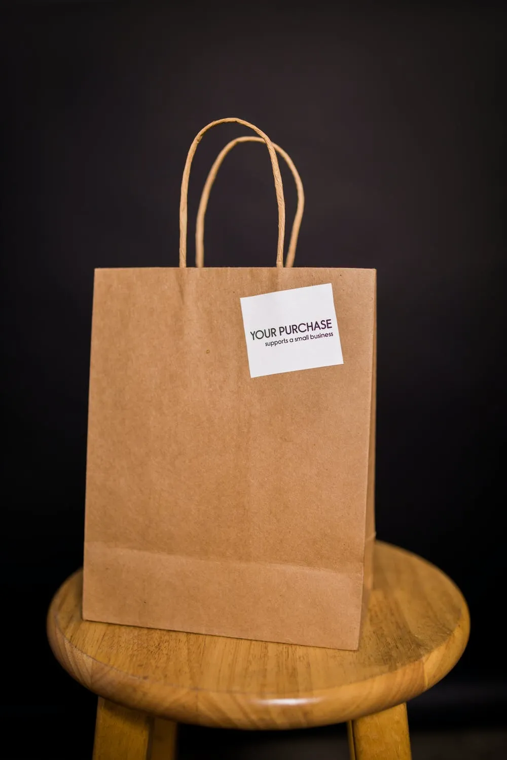 250 X Brown Twisted Handle Kraft Paper Bags Size Baby