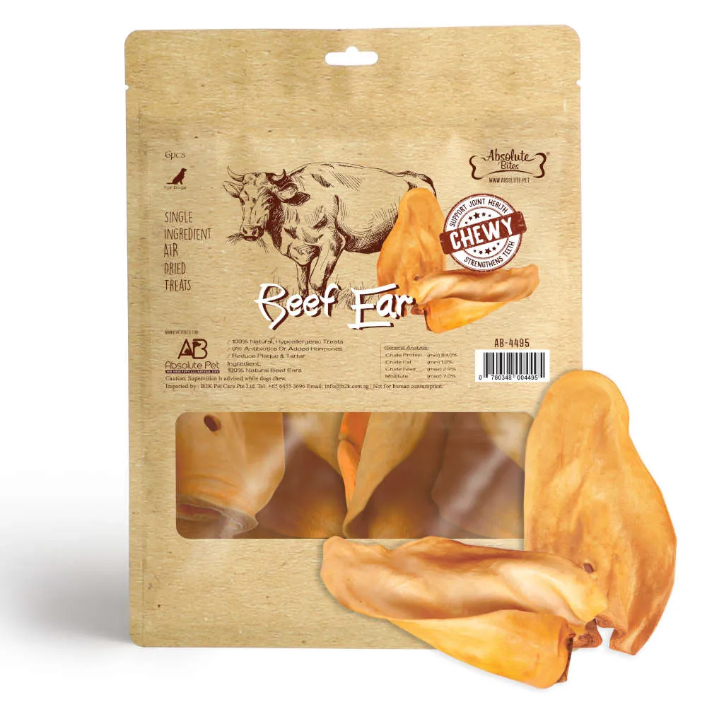 33% OFF: Absolute Bites Beef Ear Grain-Free Air-Dried Dog Chews