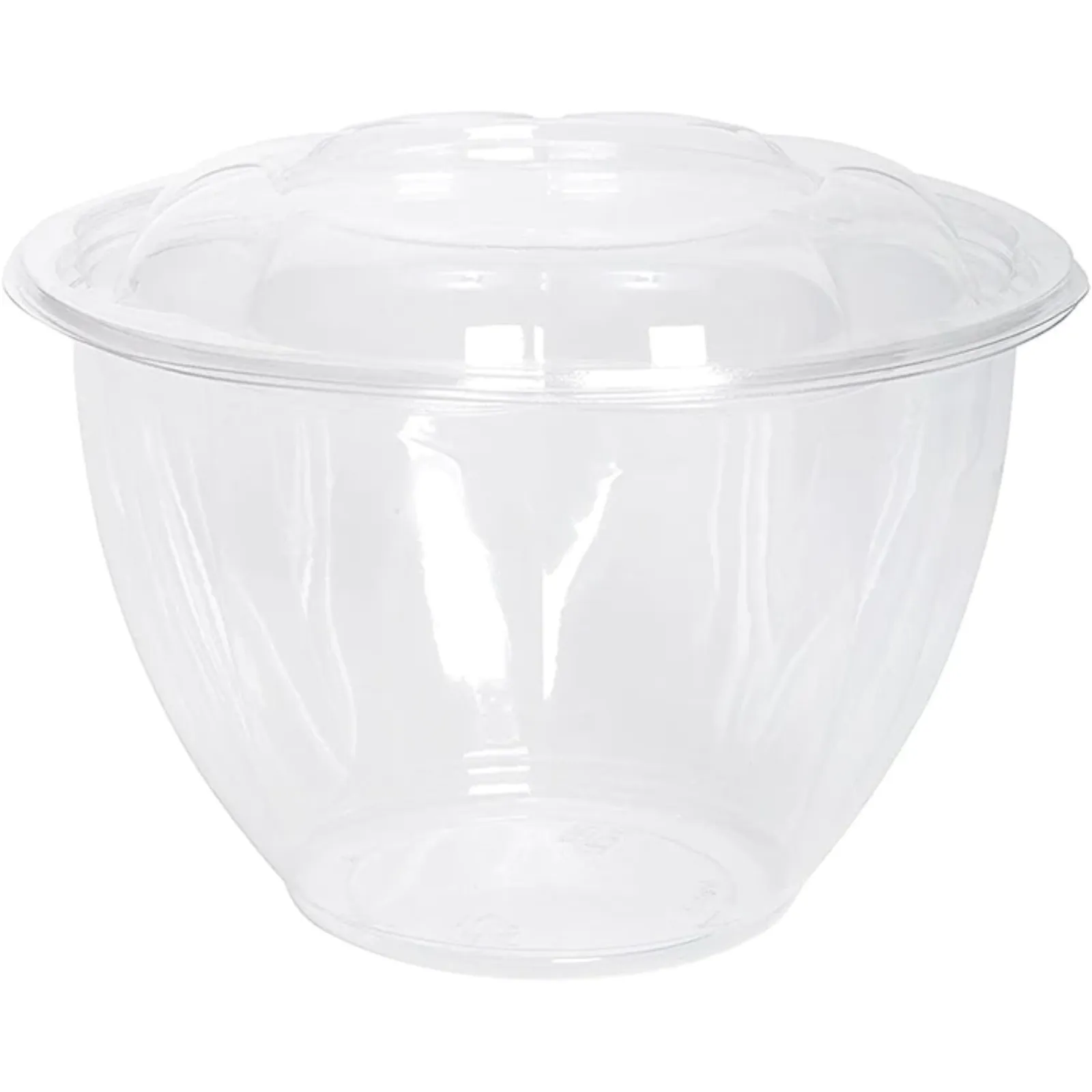 48oz Disposable Rose / Salad Bowls To-Go Containers with Airtight Lids