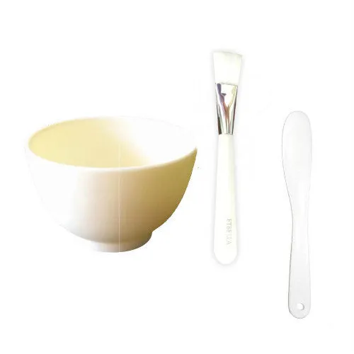 5-pc/ Medium Silicone Mask Mixing Bowl (White)