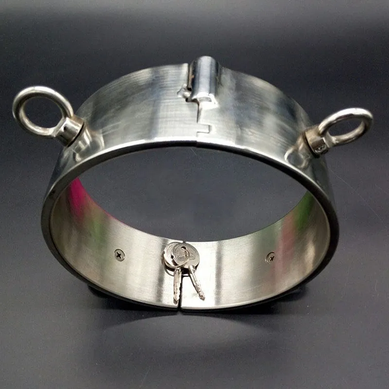 6cm High Metal Bondage Neck Collar