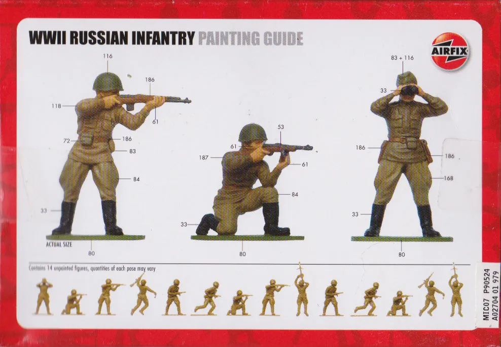 Airfix 1/32 Russian WWII Russian Infantry A02704