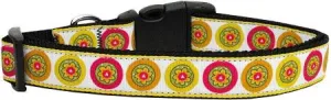 Autumn Daisies Dog Collar Large