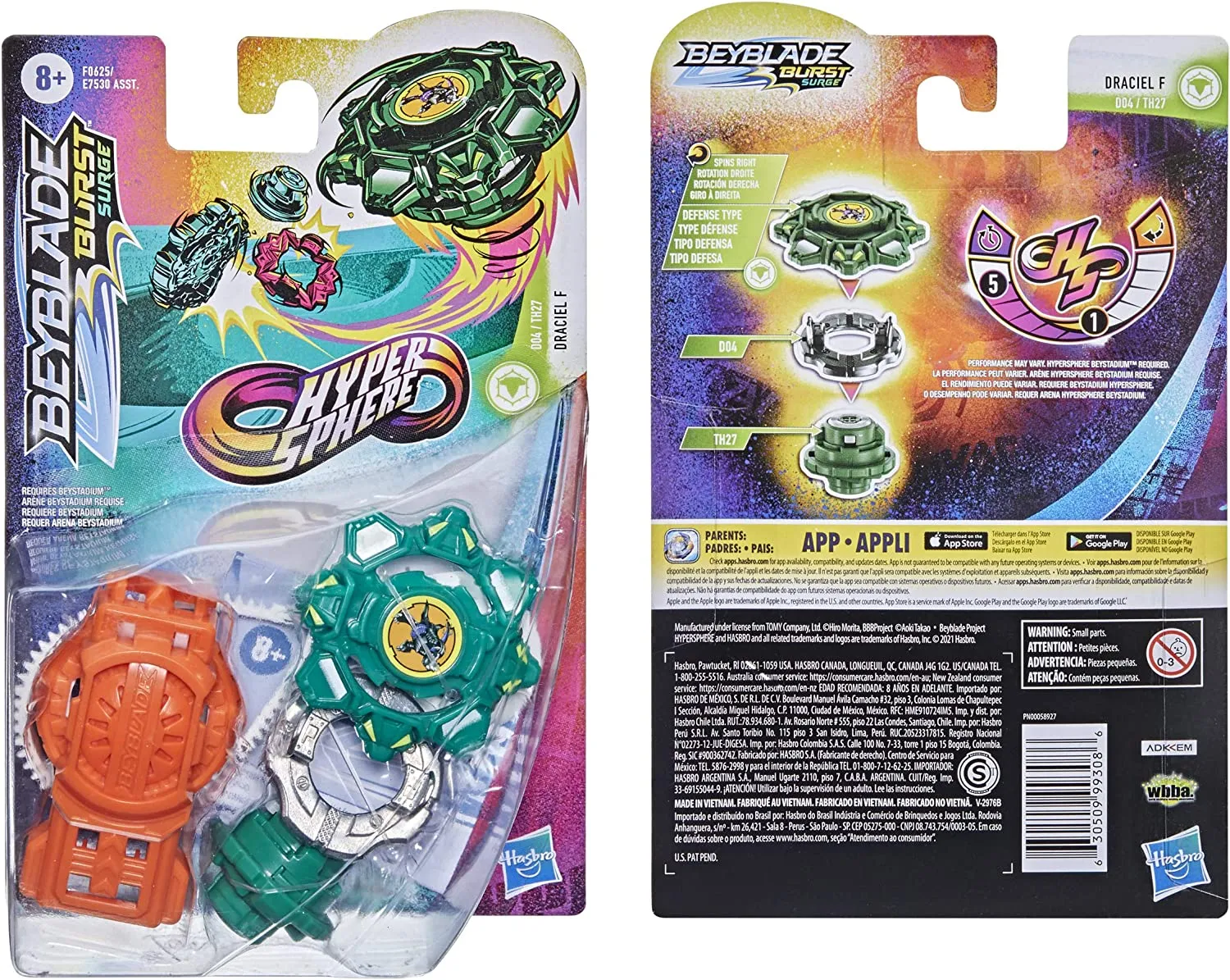 Beyblade Burst Rise Hypersphere Draciel F Starter Pack