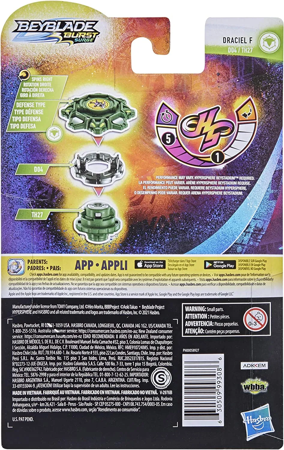 Beyblade Burst Rise Hypersphere Draciel F Starter Pack