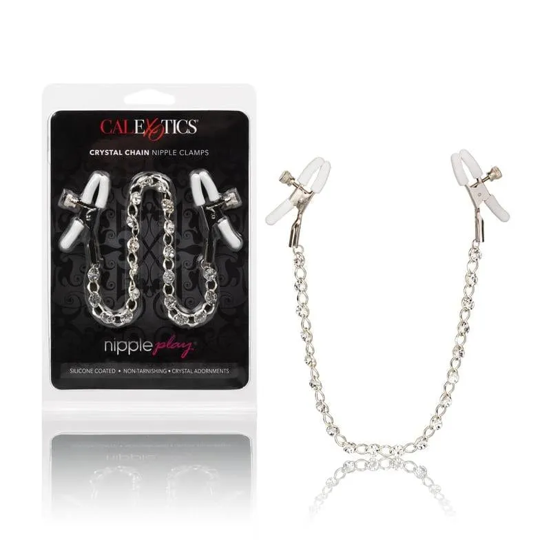 Calexotics Crystal Chain Nipple Clamps