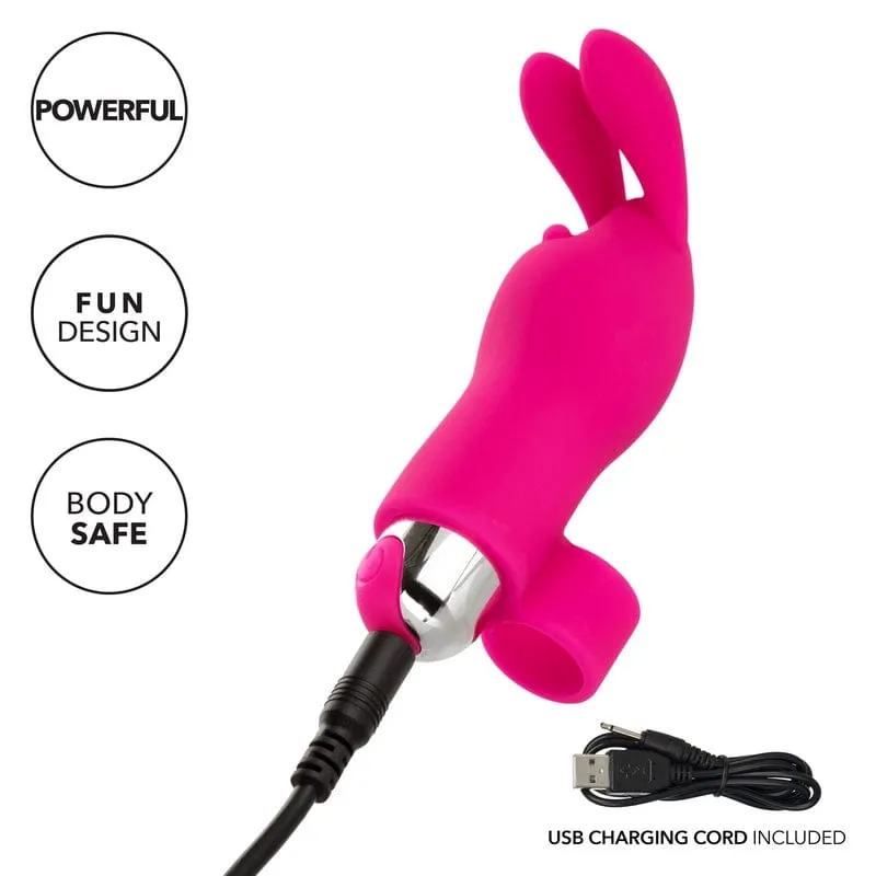 Calexotics Intimate Play Rechargeable Finger Bunny Pink