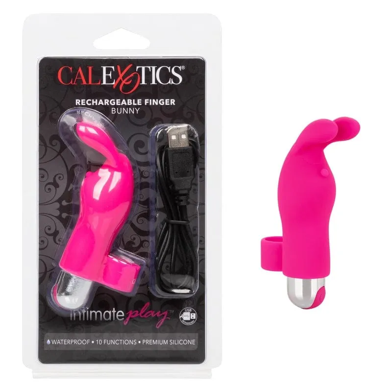 Calexotics Intimate Play Rechargeable Finger Bunny Pink