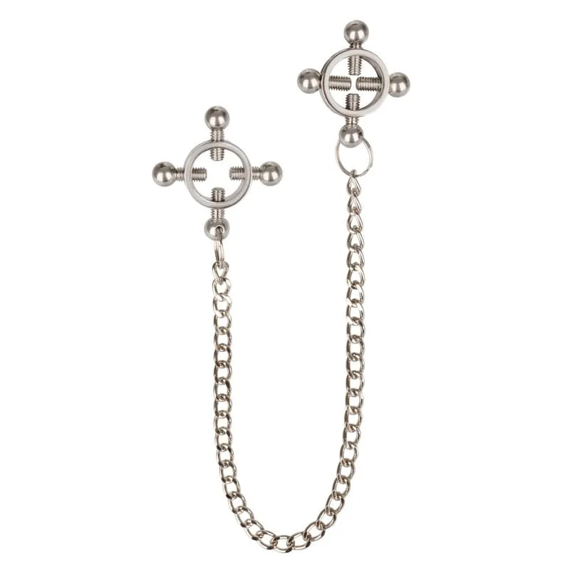 Calexotics Nipple Grips 4-Point Nipple Press with Chain