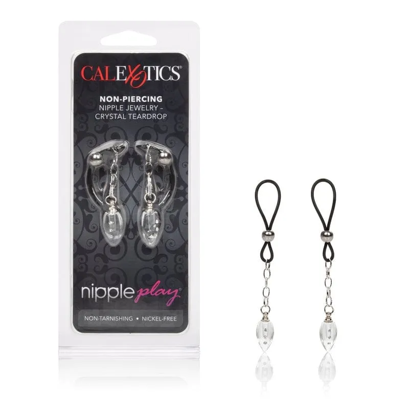 Calexotics Non-Piercing Nipple Jewelry Crystal Teardrop