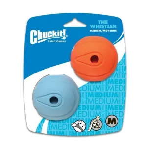 Chuckit Whistler Ball Medium Dog Toy 2 Pack