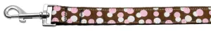 Confetti Dots Nylon Collar Chocolate 1 wide 4ft Lsh