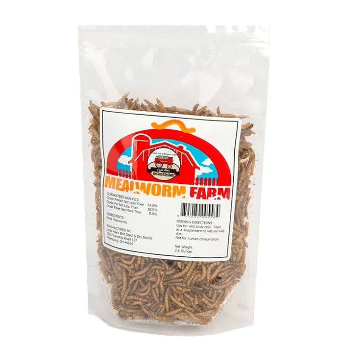 Duncraft Dried Mealworms, 3.5 oz.