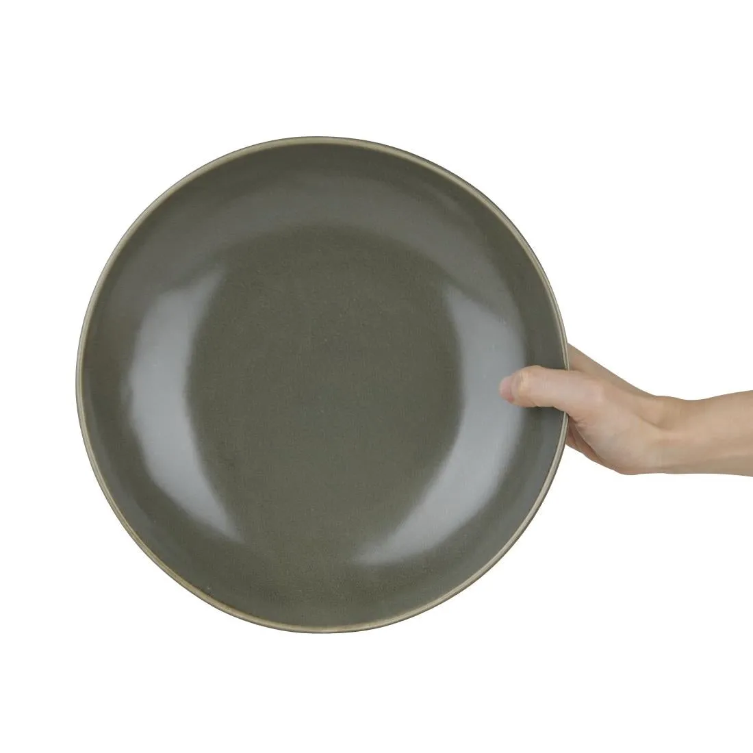 FC711 Olympia Build-a-Bowl Green Flat Bowls 250mm (Pack of 4)