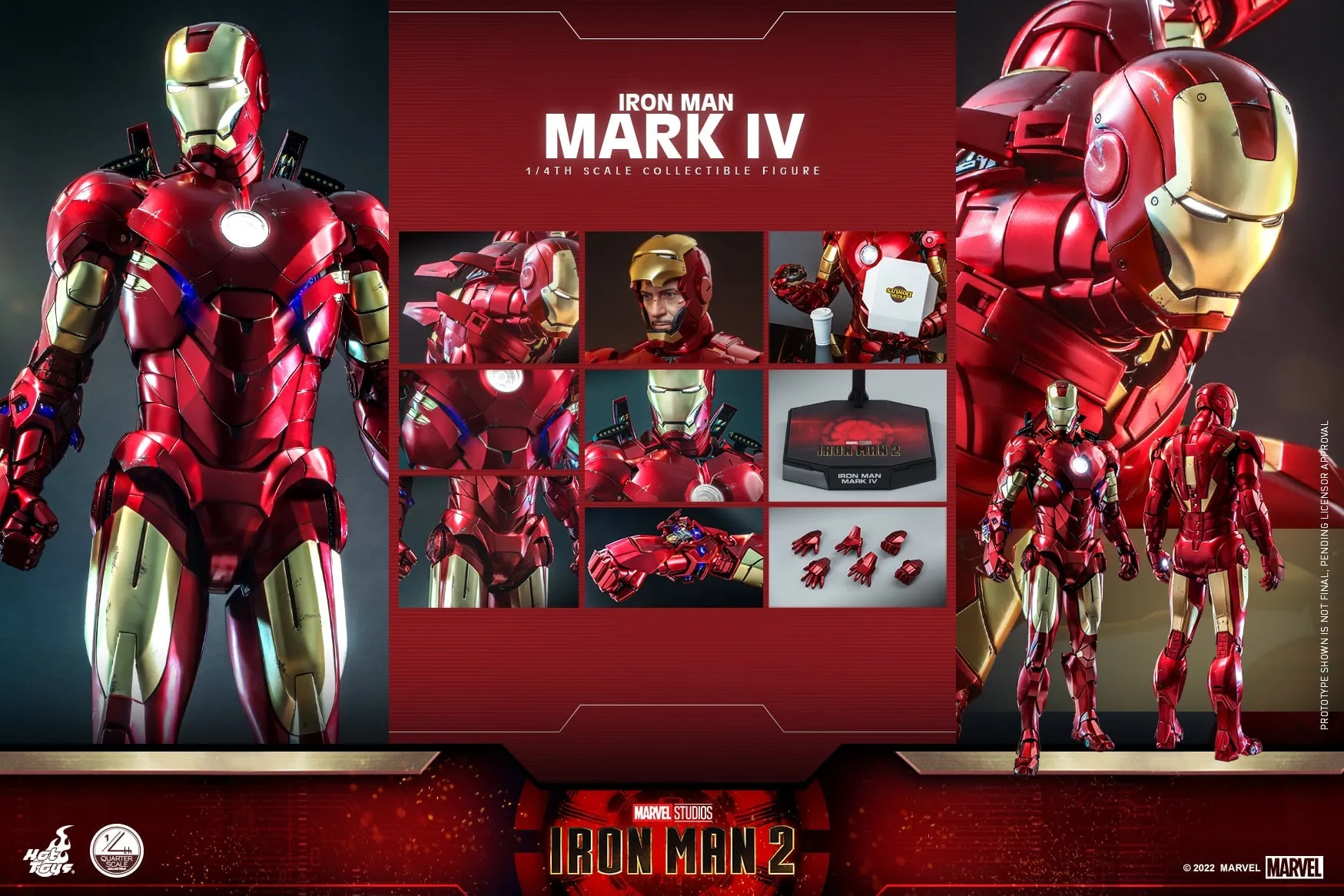 Hot Toys - QS020 - Iron Man 2 - 1/4th scale Iron Man Mark IV Collectible Figure