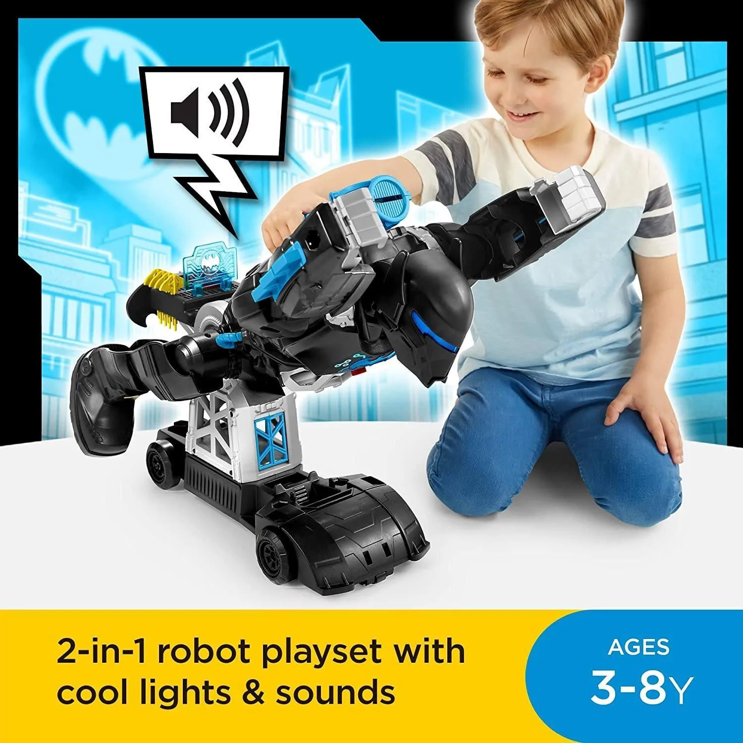 Imaginext DC Super Friends Bat-Tech BatBot and Batman Robot