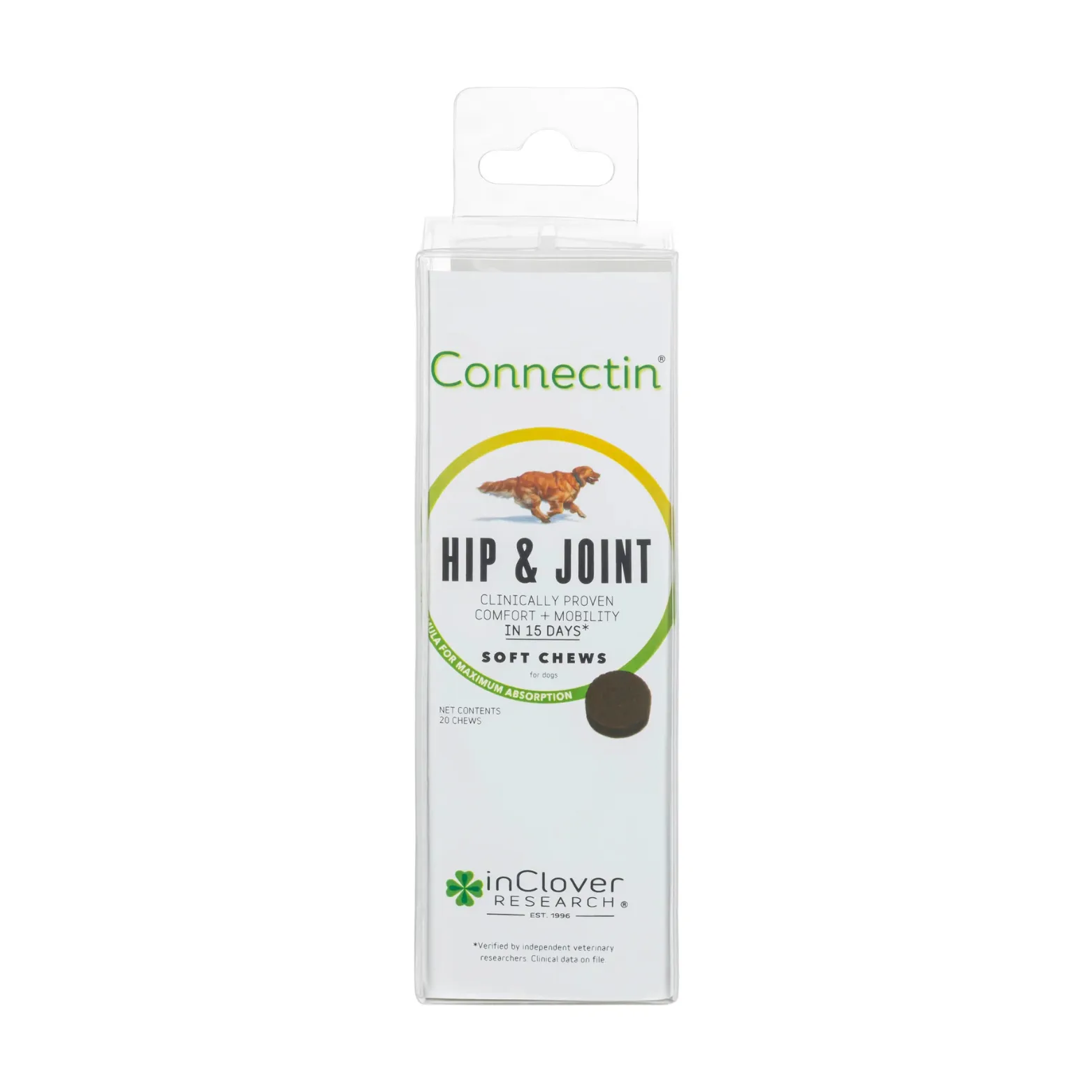 InClover Canine Connectin Clinically Proven Hip & Joint Supplement, Soft Chews