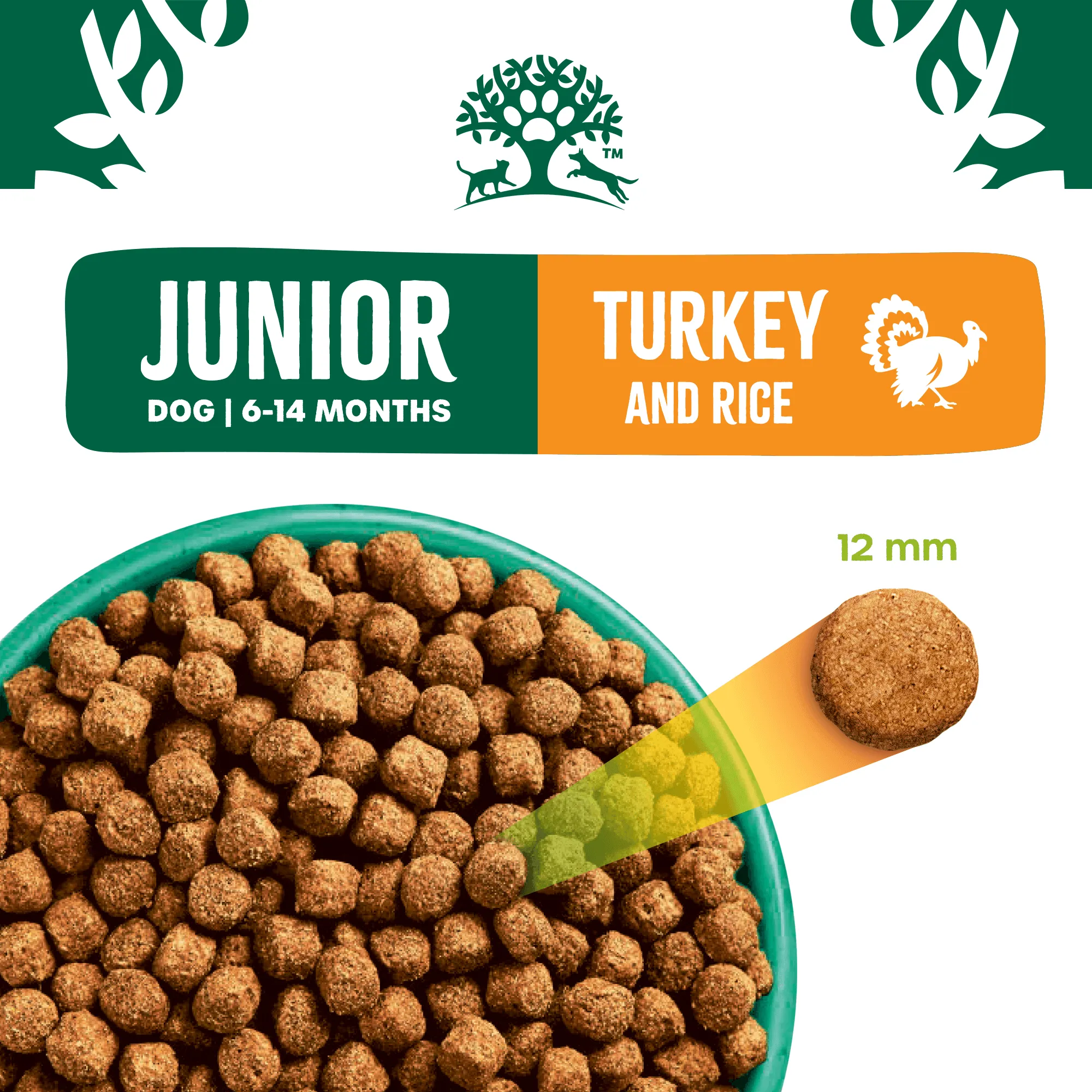 Junior Turkey & Rice Dry Dog Food