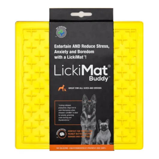 LickiMat Dog Lick Mats Slow Feeders Classic Buddy 10 Colours