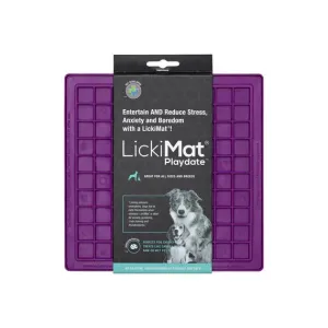 LickiMat Playdate Slow Feeder Mat for Dogs Purple*