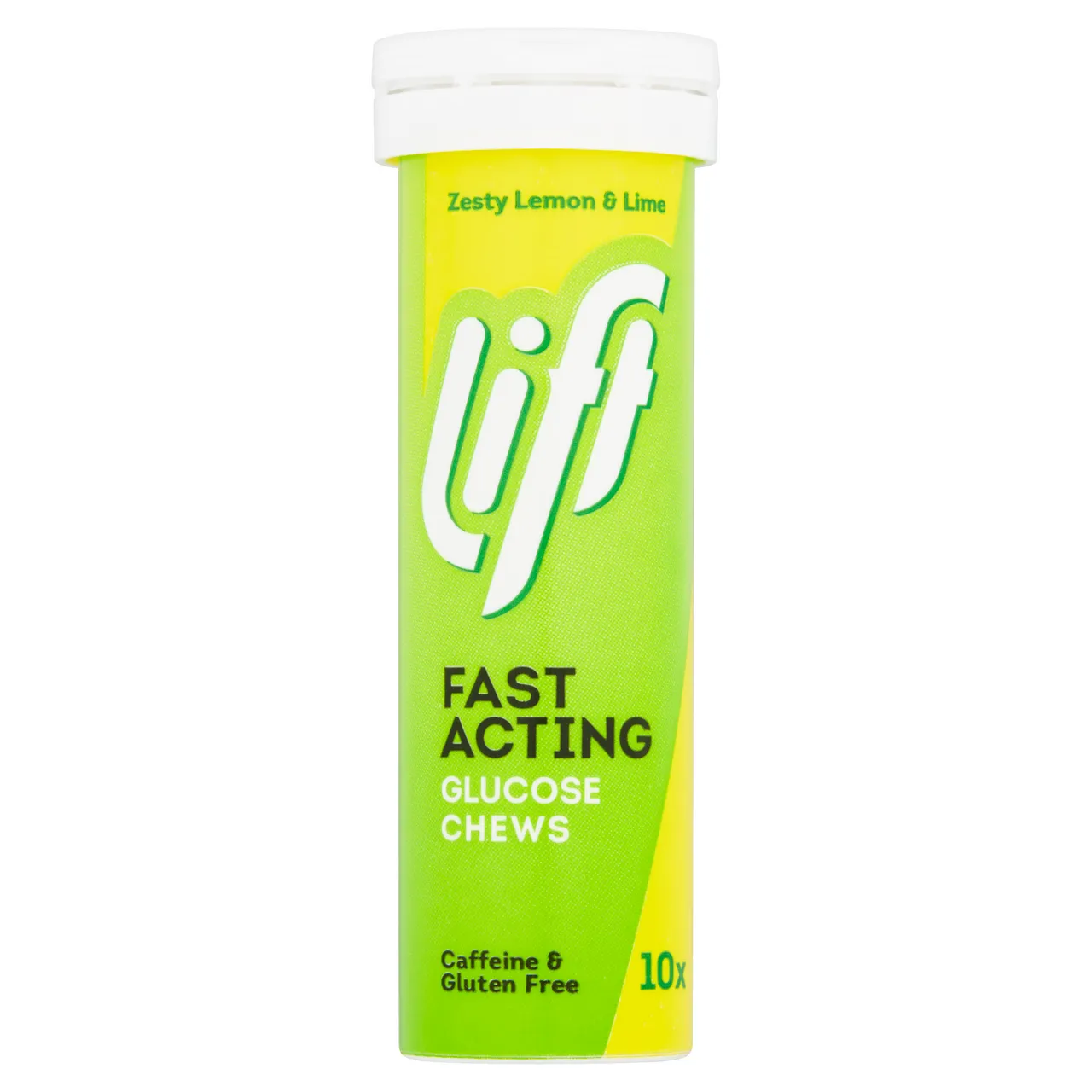 Lift Fast Acting Glucose Chews Tube Lemon & Lime 10 Pack (A)