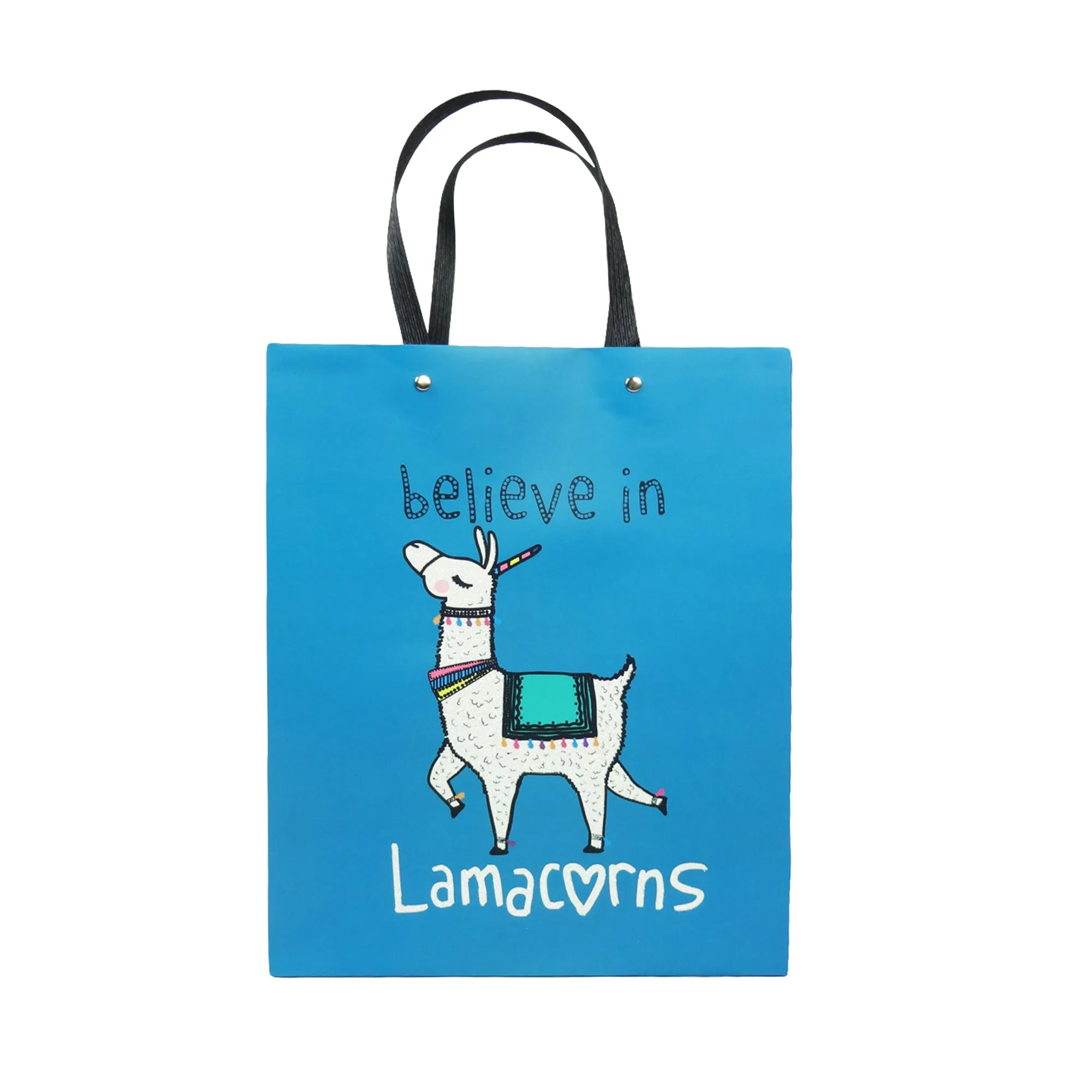 Luxury Llama Print Gift Bags - Set Of 4 Assorted Colours (Sizes Available)