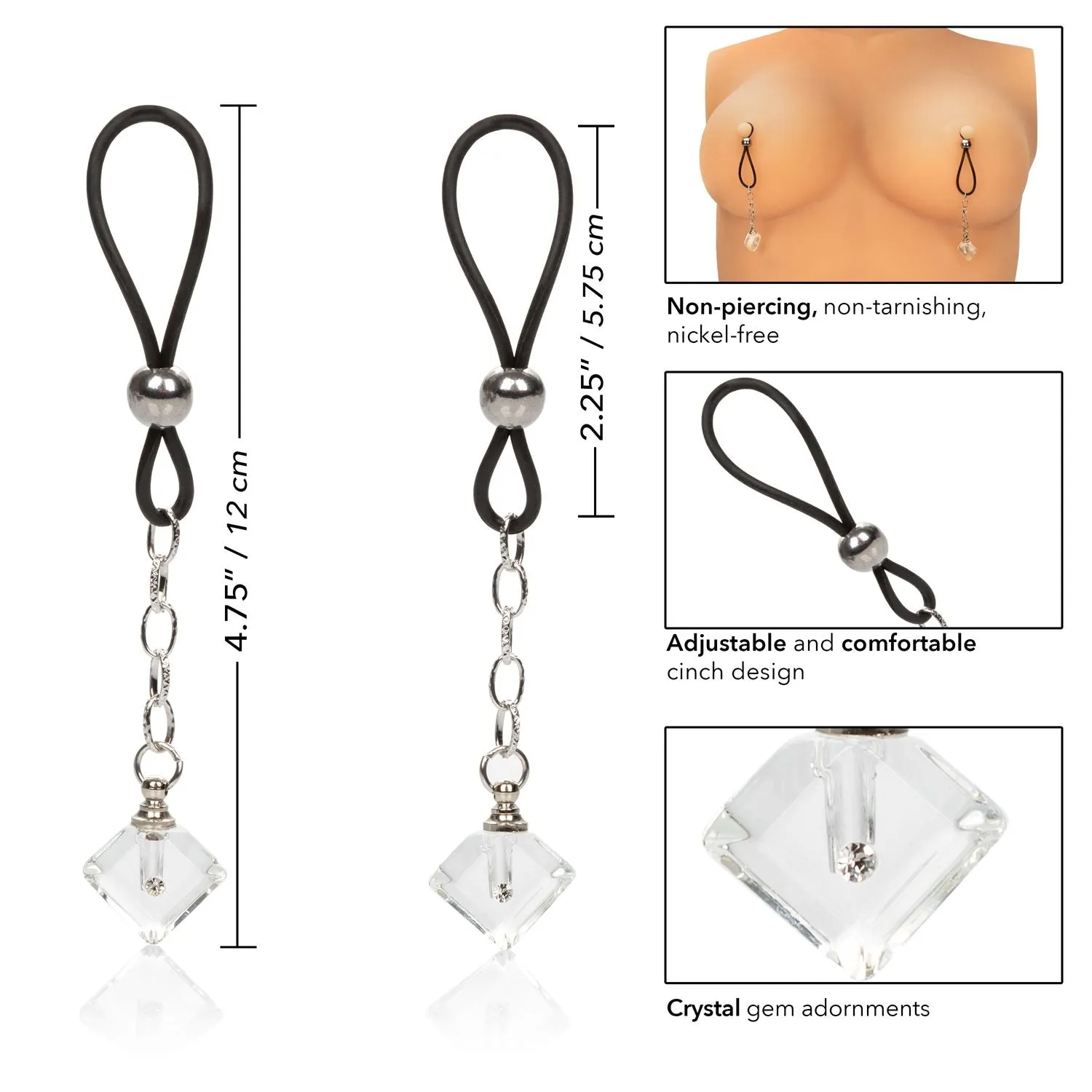 Nipple Play Non Piercing Nipple Jewelry Crystal Gem