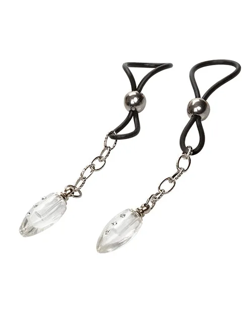 Nipple Play Non-Piercing Nipple Jewelry Teardrop - Clear