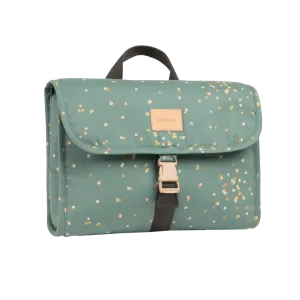 Nobodinoz Get Ready Waterproof Pre School Bag 32.5x29x10cm | Gold Confetti Magic Green*