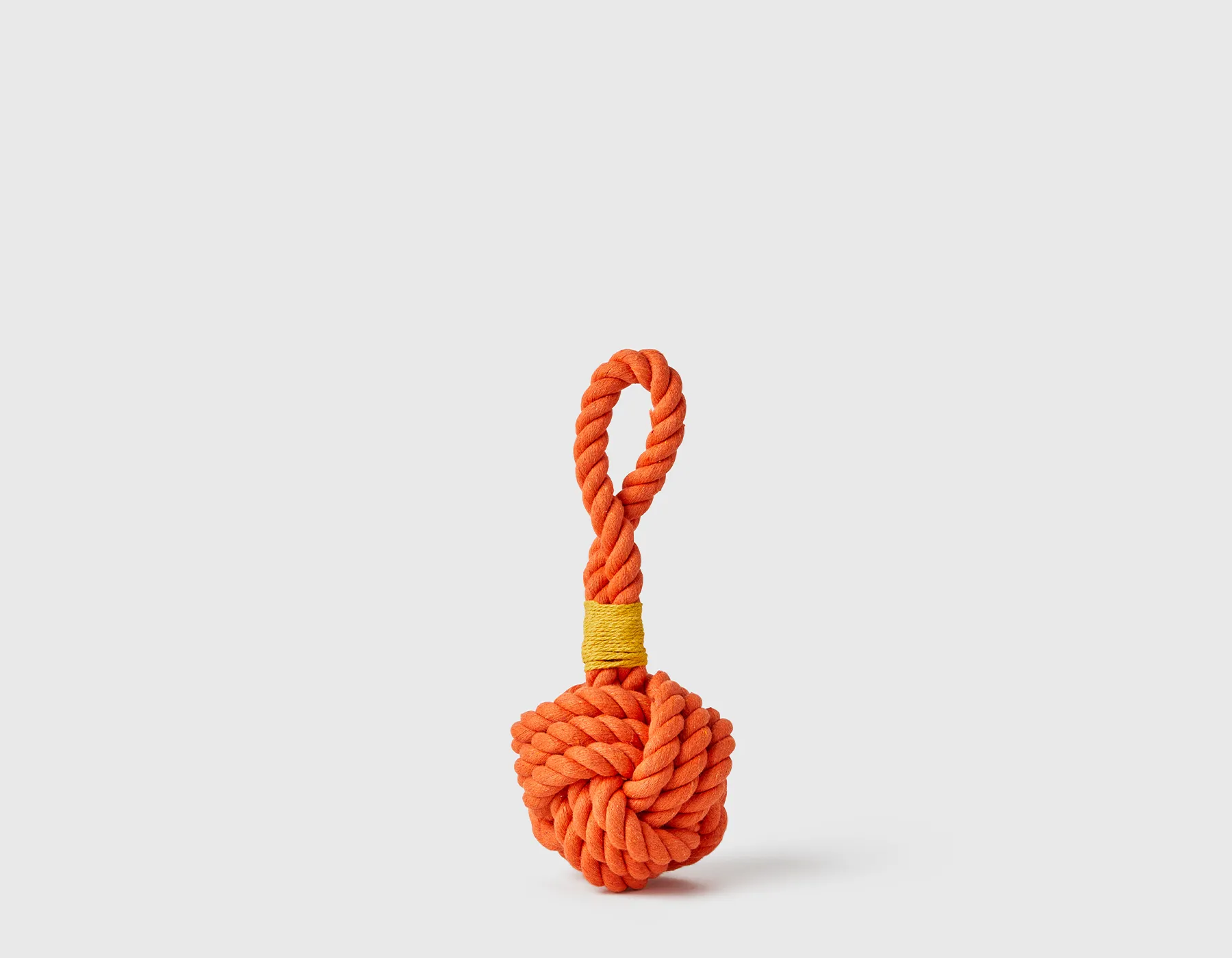 Orange Celtic Knot Tie Rope Dog Toy