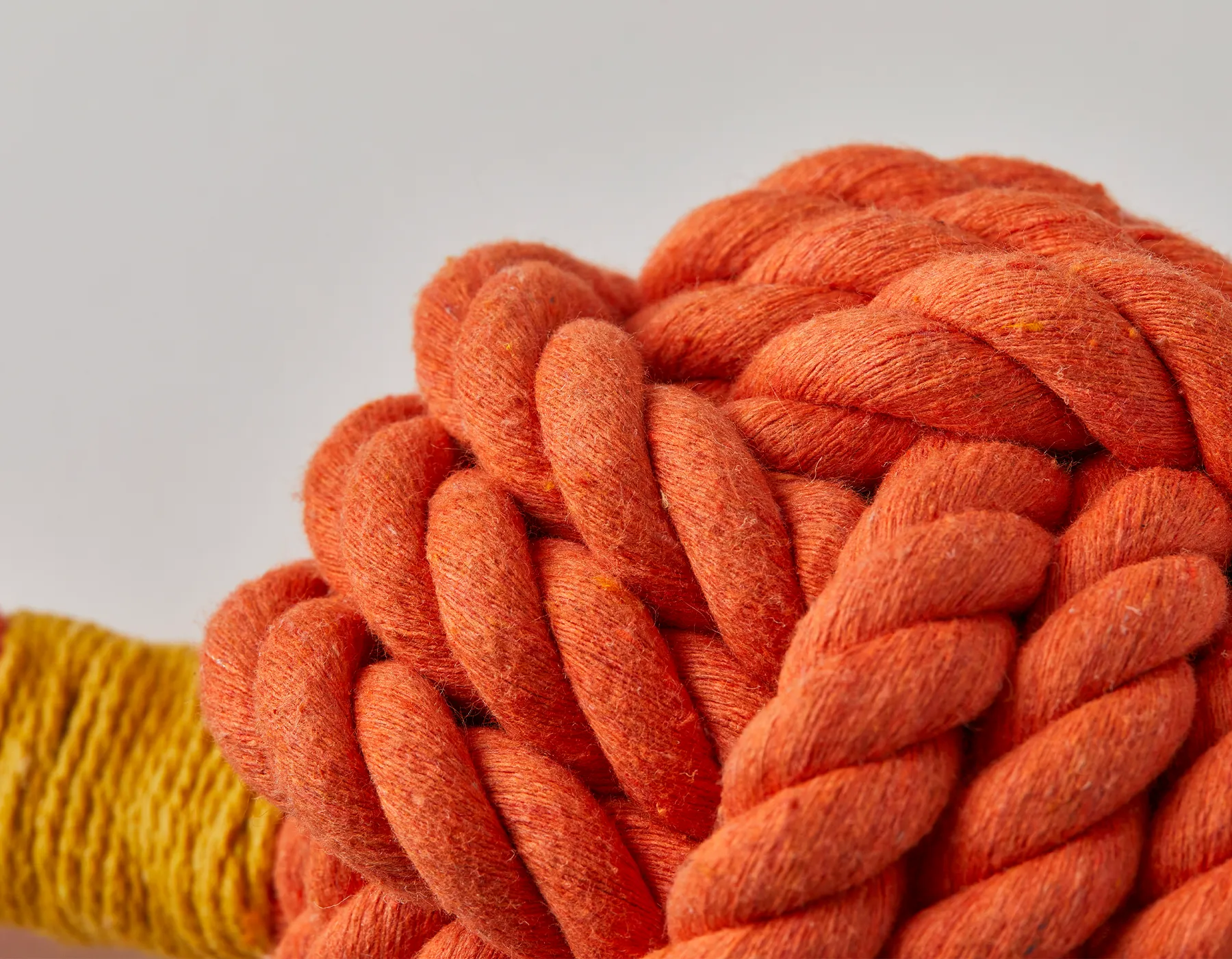 Orange Celtic Knot Tie Rope Dog Toy