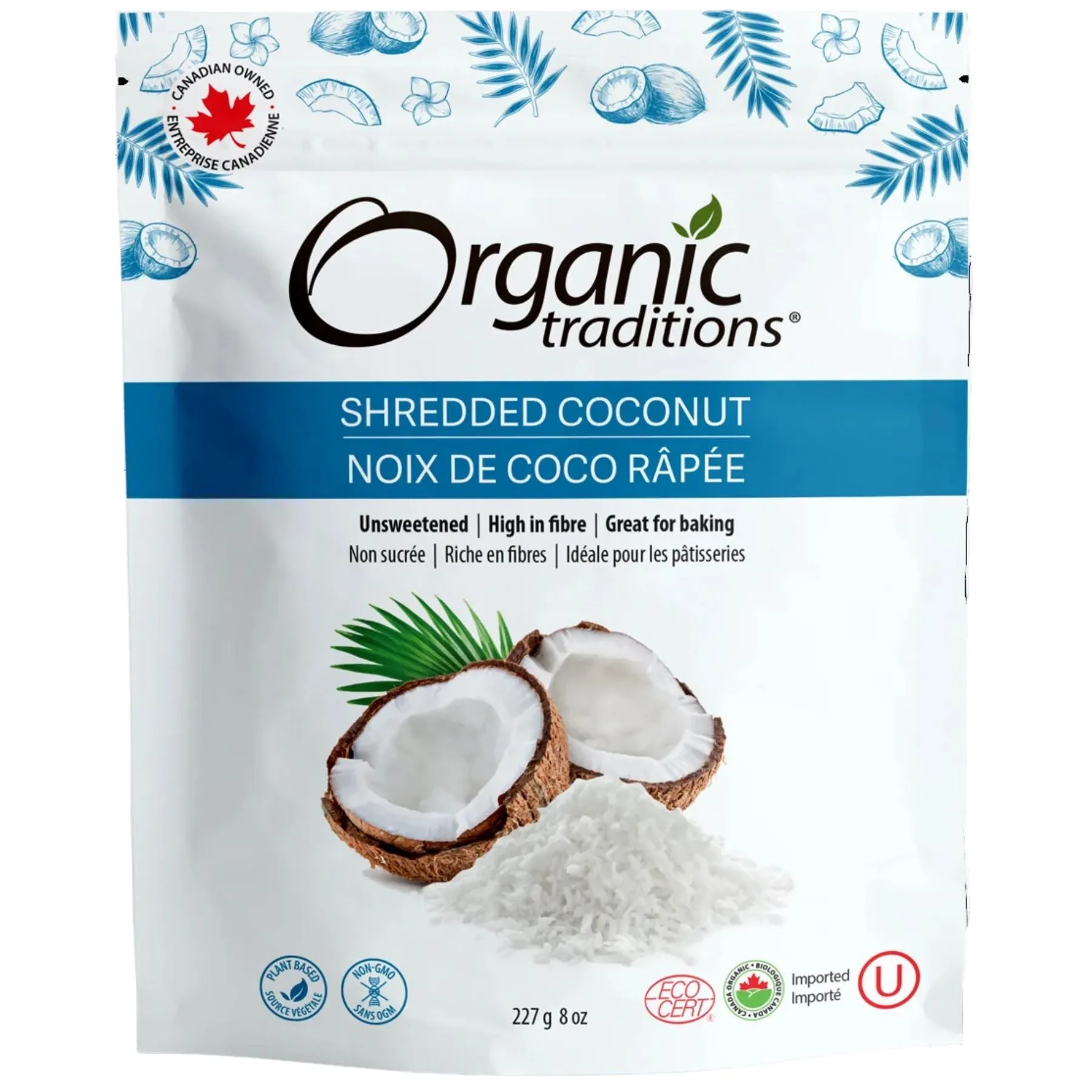 Organic Traditions Organic Shredded Coconut 227g