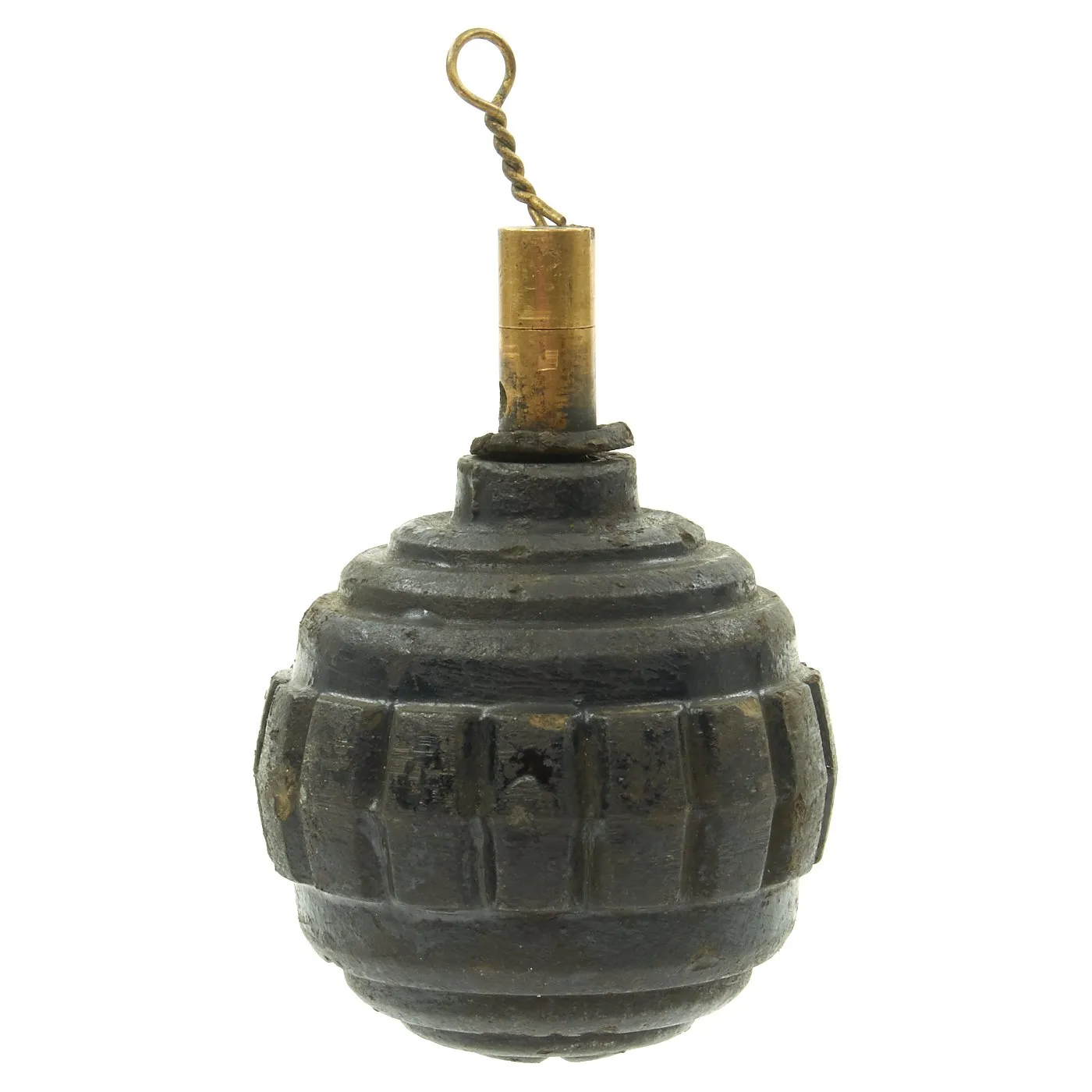 Original German WWI Model 1915 n/A Ball Hand Fragmentation Inert Grenade - Kugelhandgranate