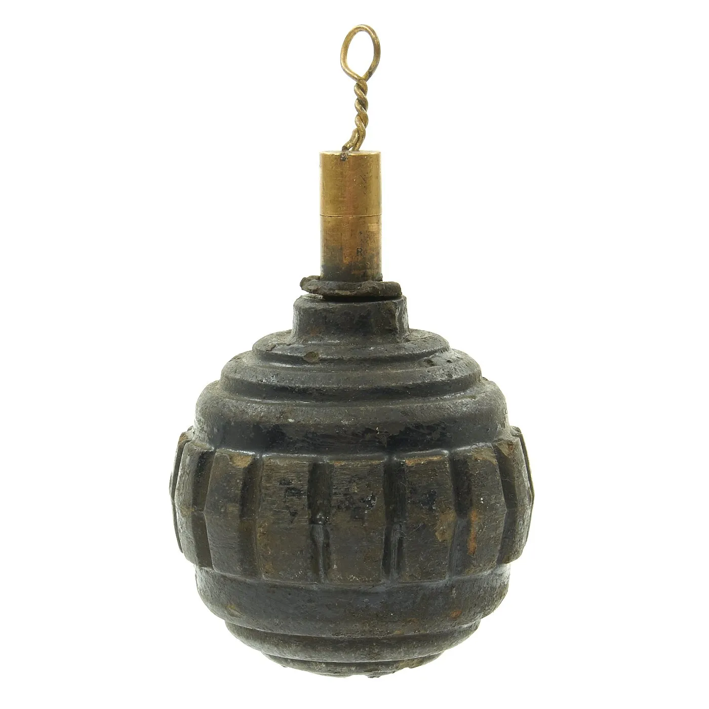 Original German WWI Model 1915 n/A Ball Hand Fragmentation Inert Grenade - Kugelhandgranate