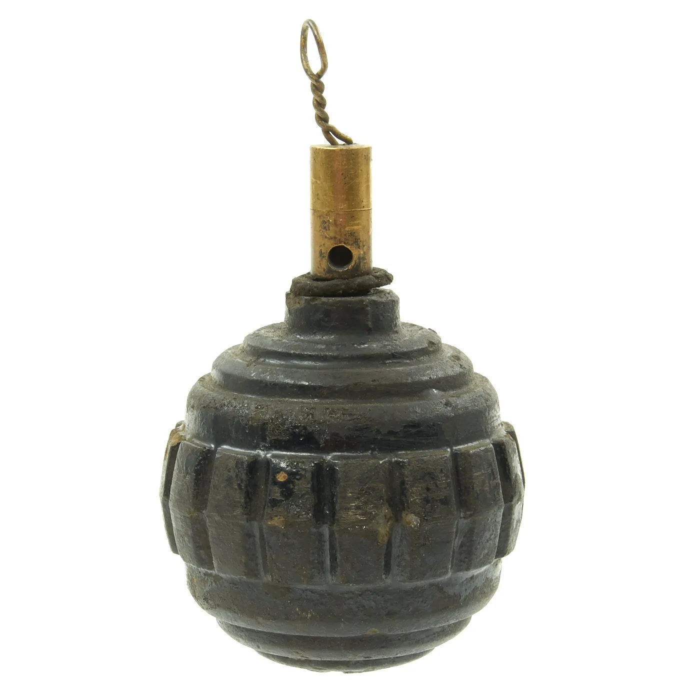 Original German WWI Model 1915 n/A Ball Hand Fragmentation Inert Grenade - Kugelhandgranate