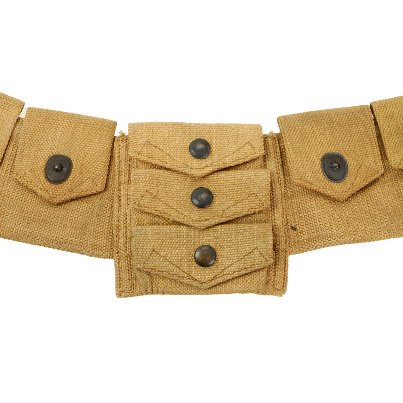 Original U.S. WWI Model 1912 Cavalry Ammunition Bandolier by MILLS dated 1918 - Unissued Condition