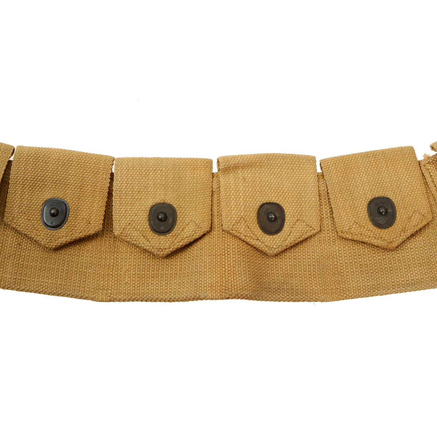 Original U.S. WWI Model 1912 Cavalry Ammunition Bandolier by MILLS dated 1918 - Unissued Condition