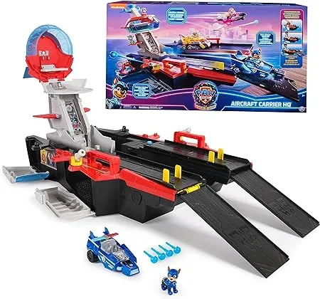 Paw Patrol: The Mighty Movie Aircraft Carrier HQ