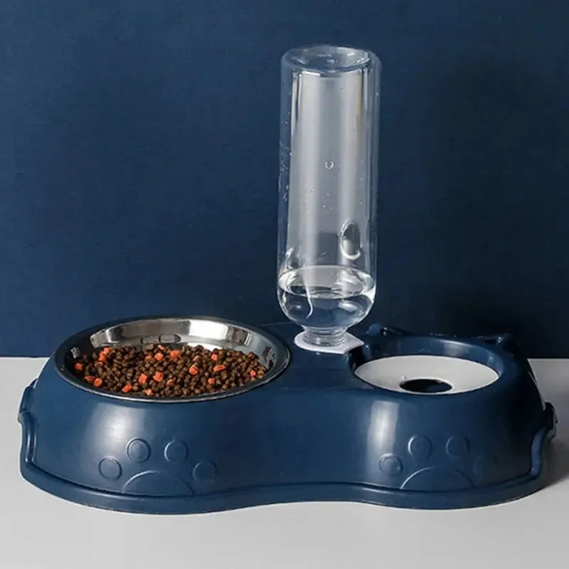 Pet Bowls w/ Auto Water Dispenser - 2 in 1