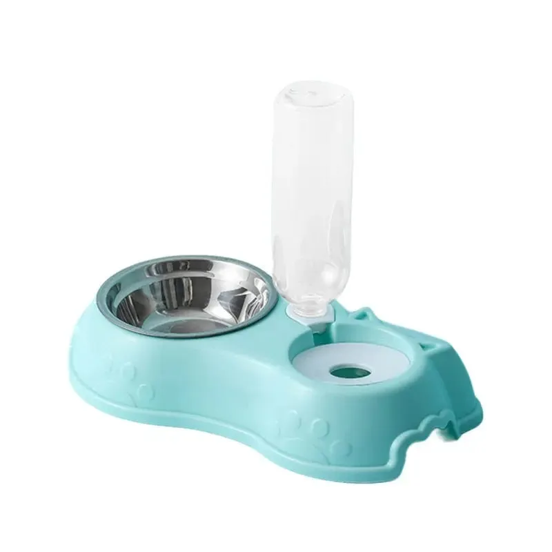 Pet Bowls w/ Auto Water Dispenser - 2 in 1