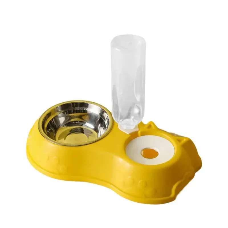 Pet Bowls w/ Auto Water Dispenser - 2 in 1