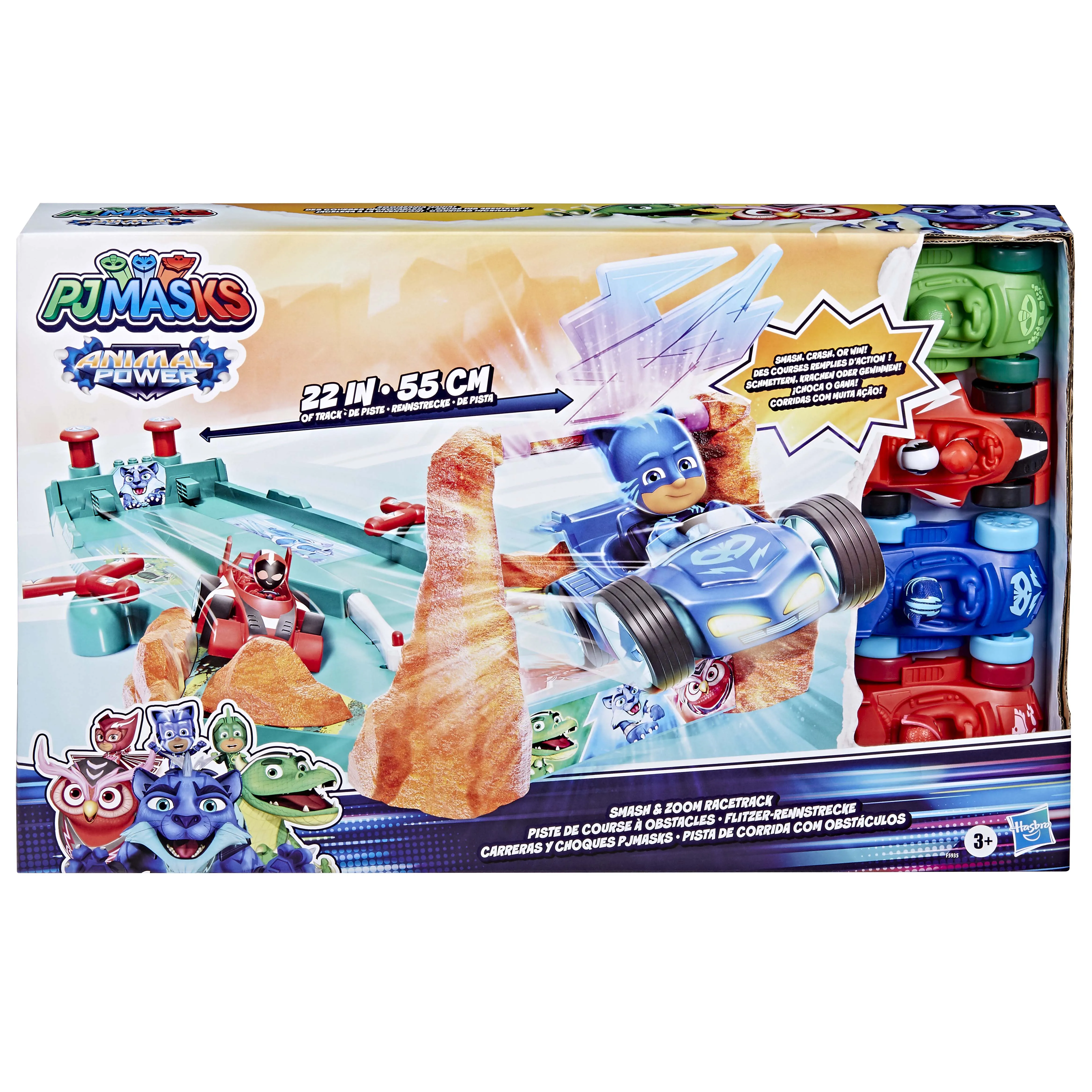 Pj Masks Animal Power Smash & Zoom Racetrack