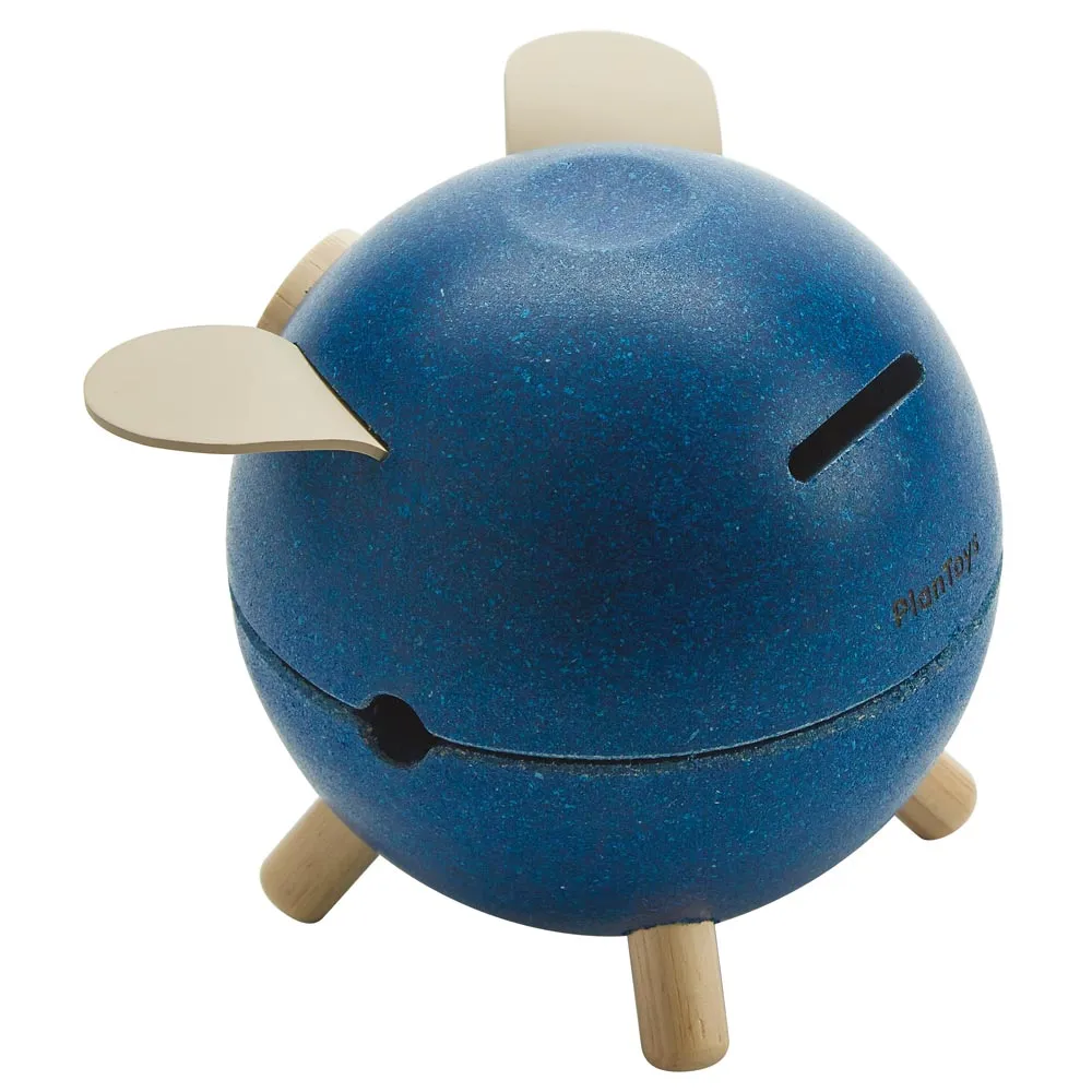 PlanToys Blue Piggy Bank