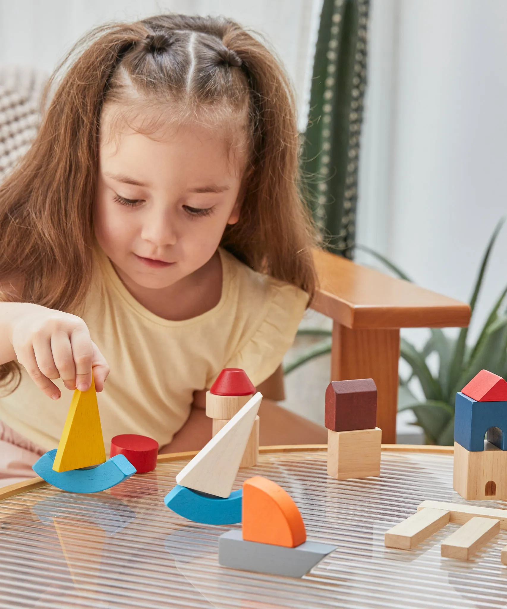 PlanToys Wooden Marina Blocks