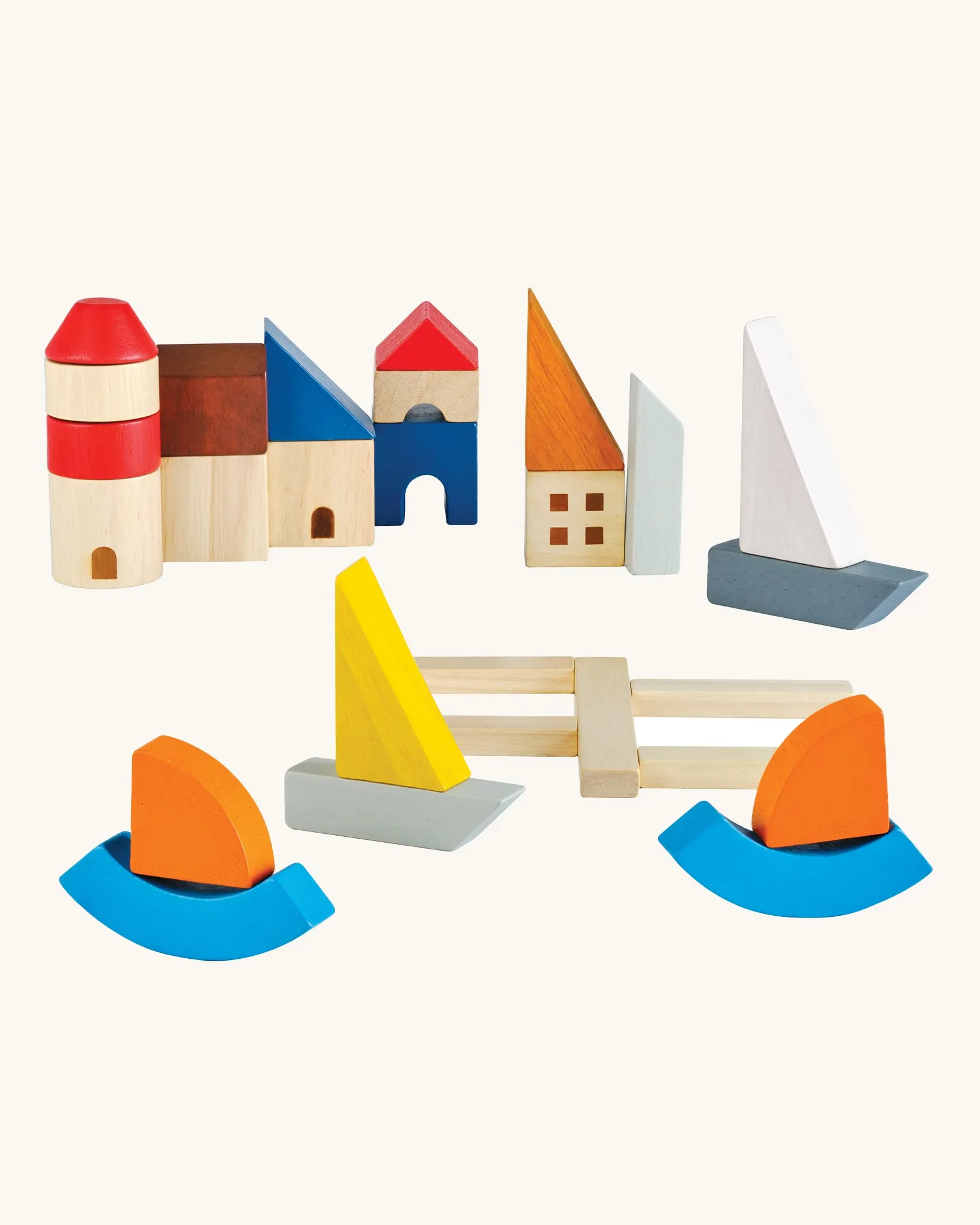 PlanToys Wooden Marina Blocks