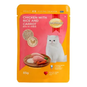 SmartHeart Cat Pouch Chicken with Rice & Carrot 85g