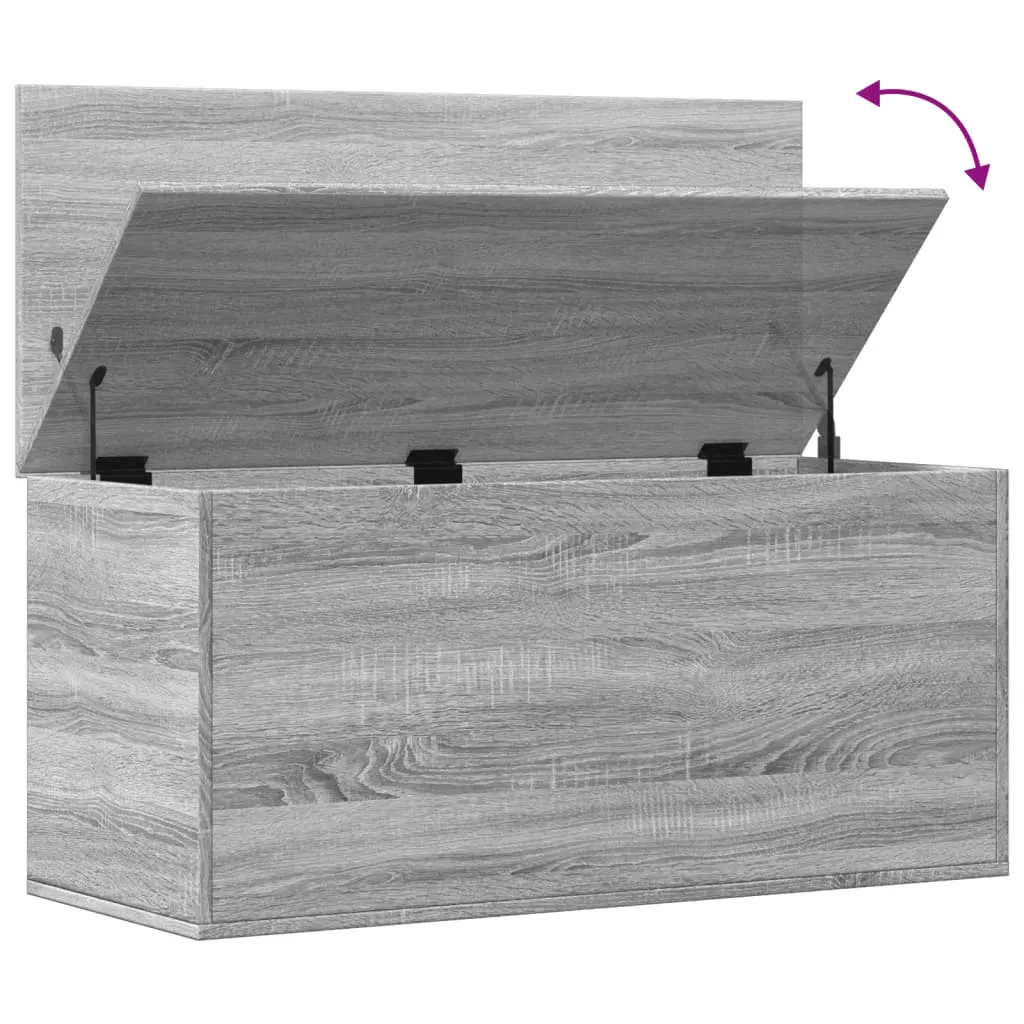 Storage Box Grey Sonoma 100x42x46 cm Engineered Wood