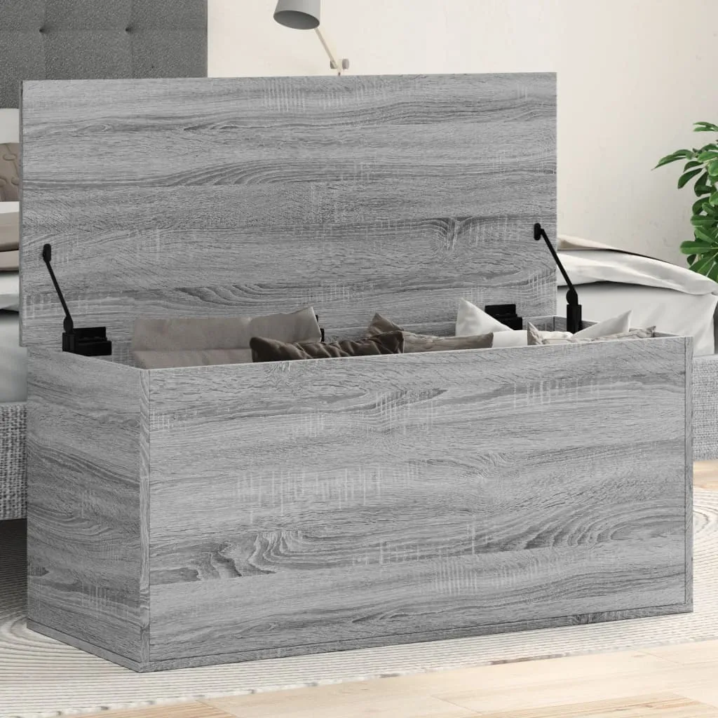 Storage Box Grey Sonoma 100x42x46 cm Engineered Wood