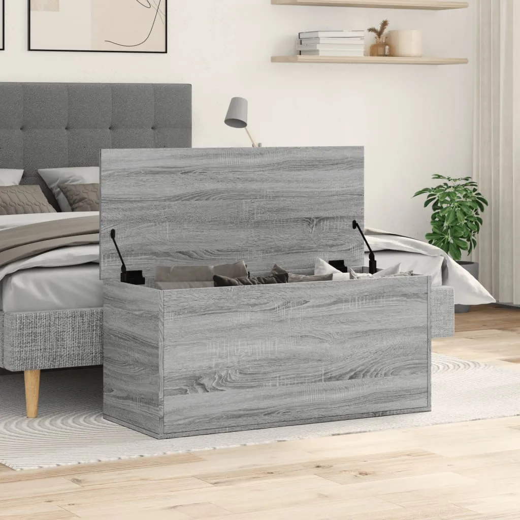 Storage Box Grey Sonoma 100x42x46 cm Engineered Wood